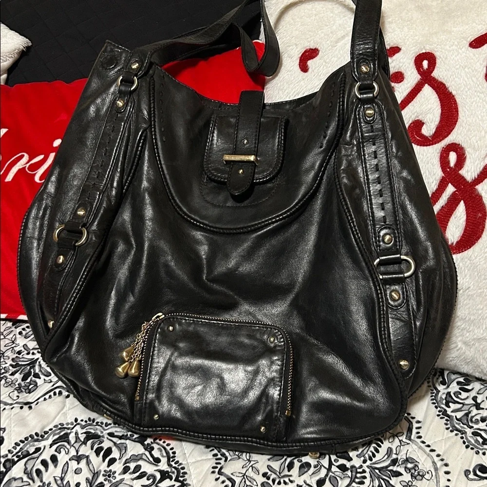 Tre Vero Black Leather Women's Bag